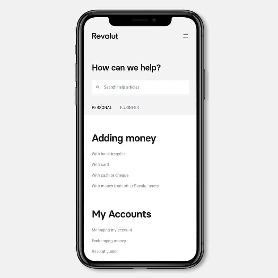 FAQ Revolut pour obtenir de l’aide en ligne aux questions générales