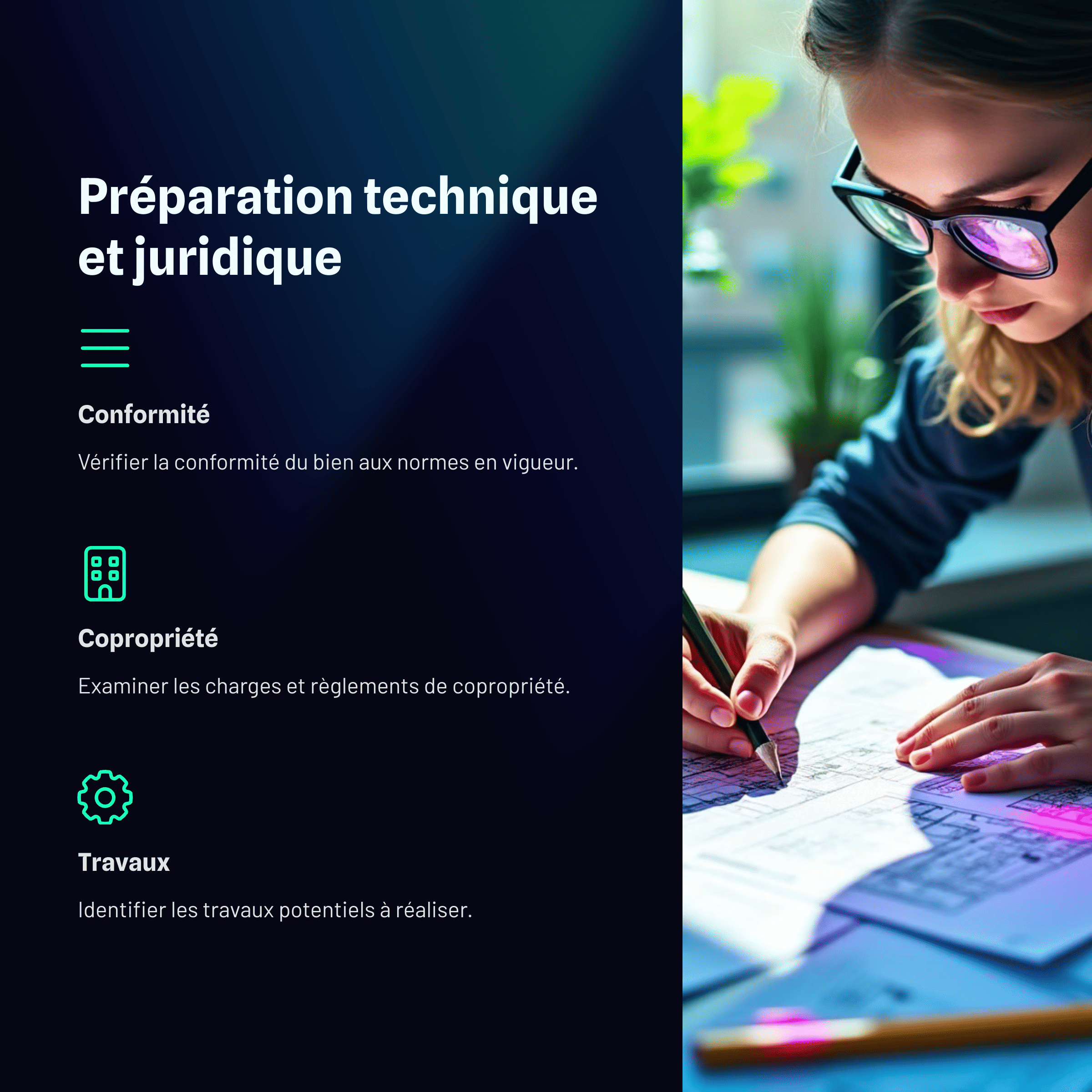 Préparation technique et juridique