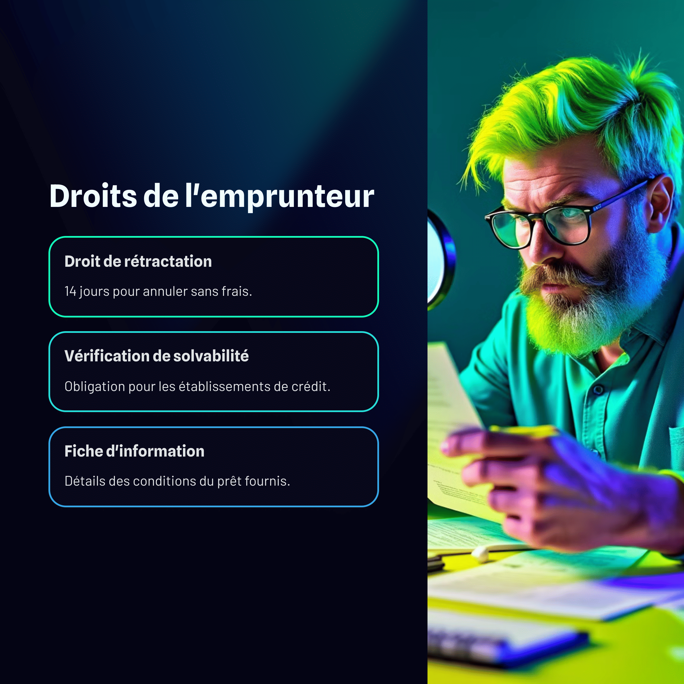 Droits de l'emprunteur