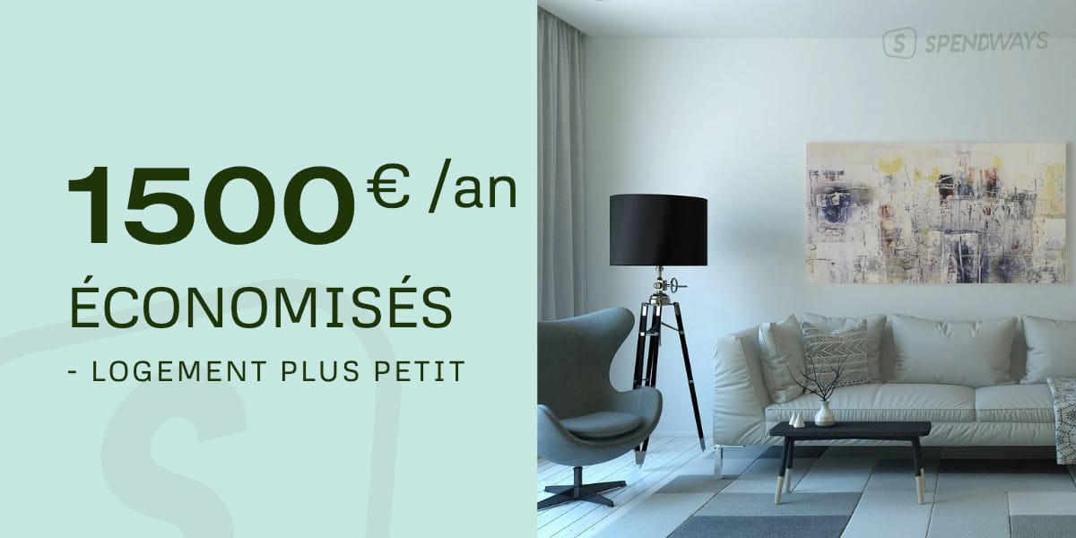 Economiser 1500 euros par an avec un logement plus petit