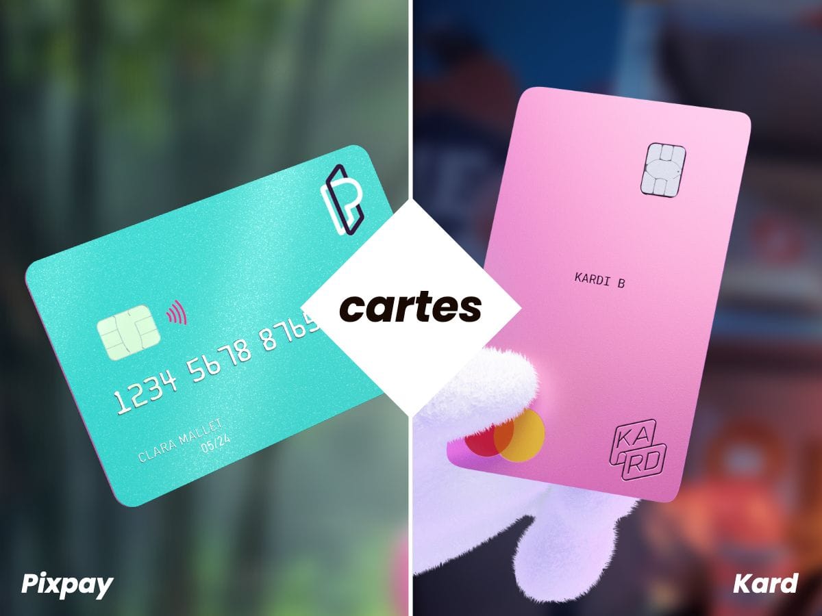 Les cartes bancaires Pixpay et Kard