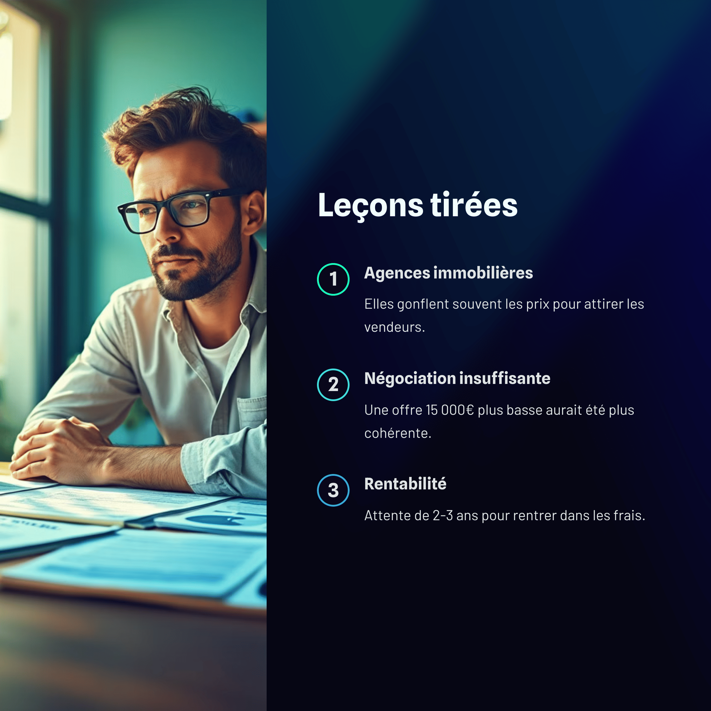 leçons tirée de l'expérience de négociation