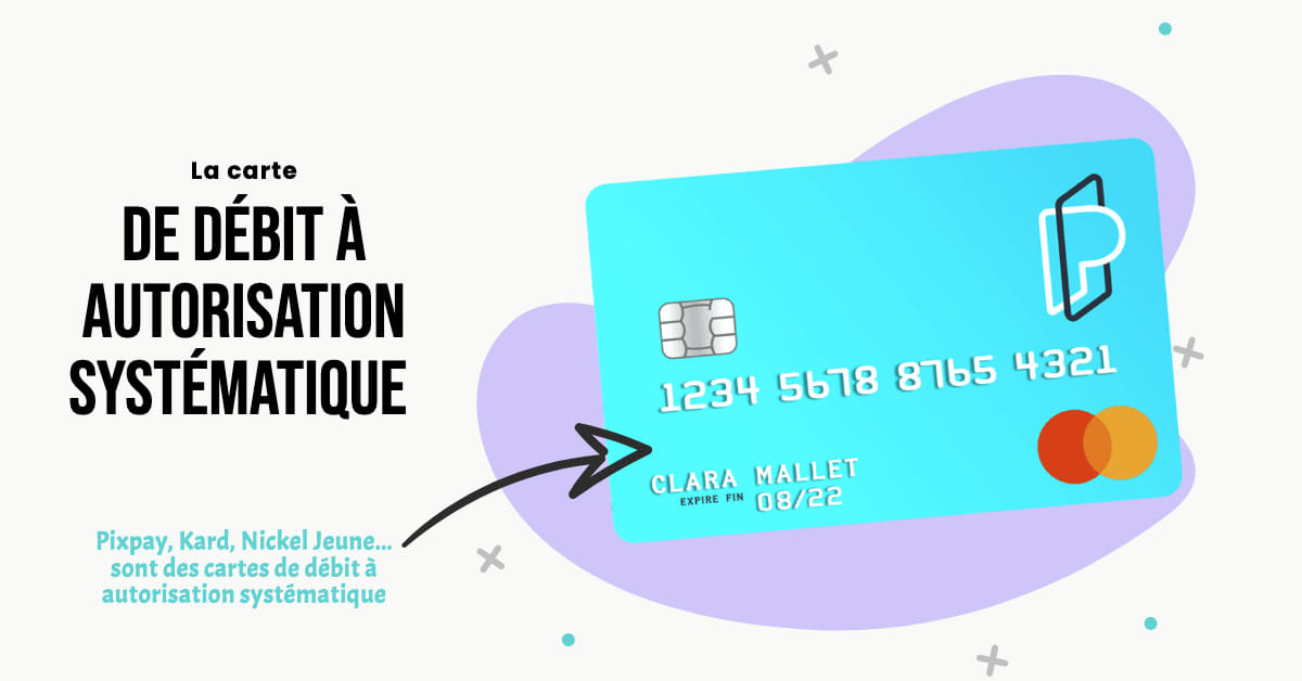 Pixpay, Kard, Nickel Jeune... sont des cartes de débit à autorisation systématique