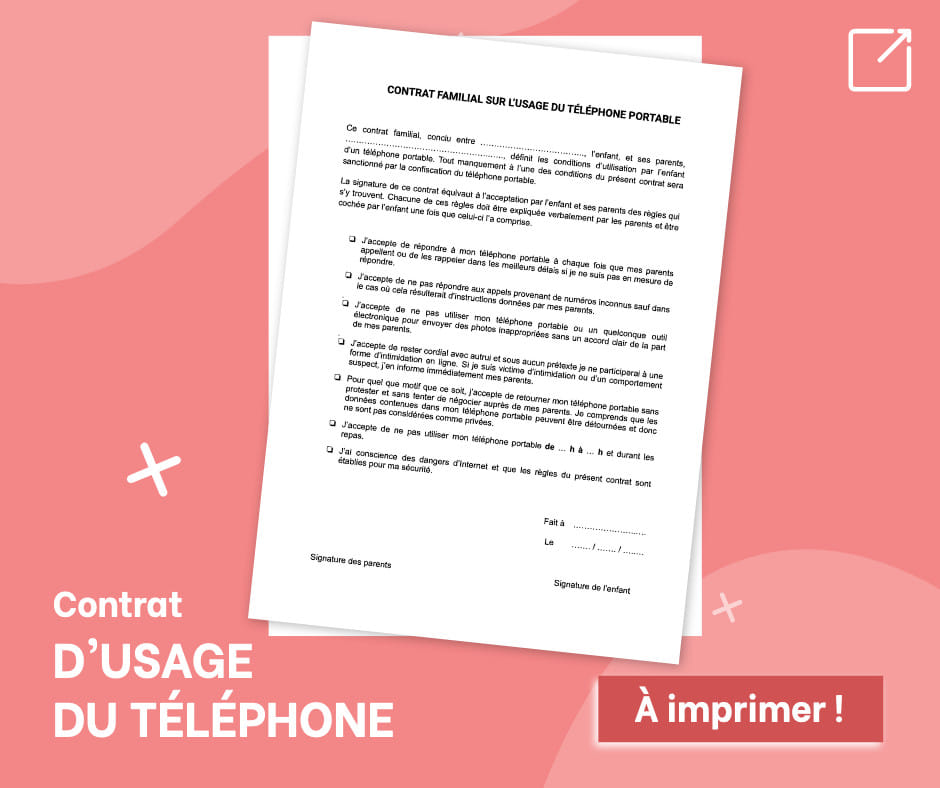 Contrat d'utilisation du téléphone portable à télécharger et à imprimer