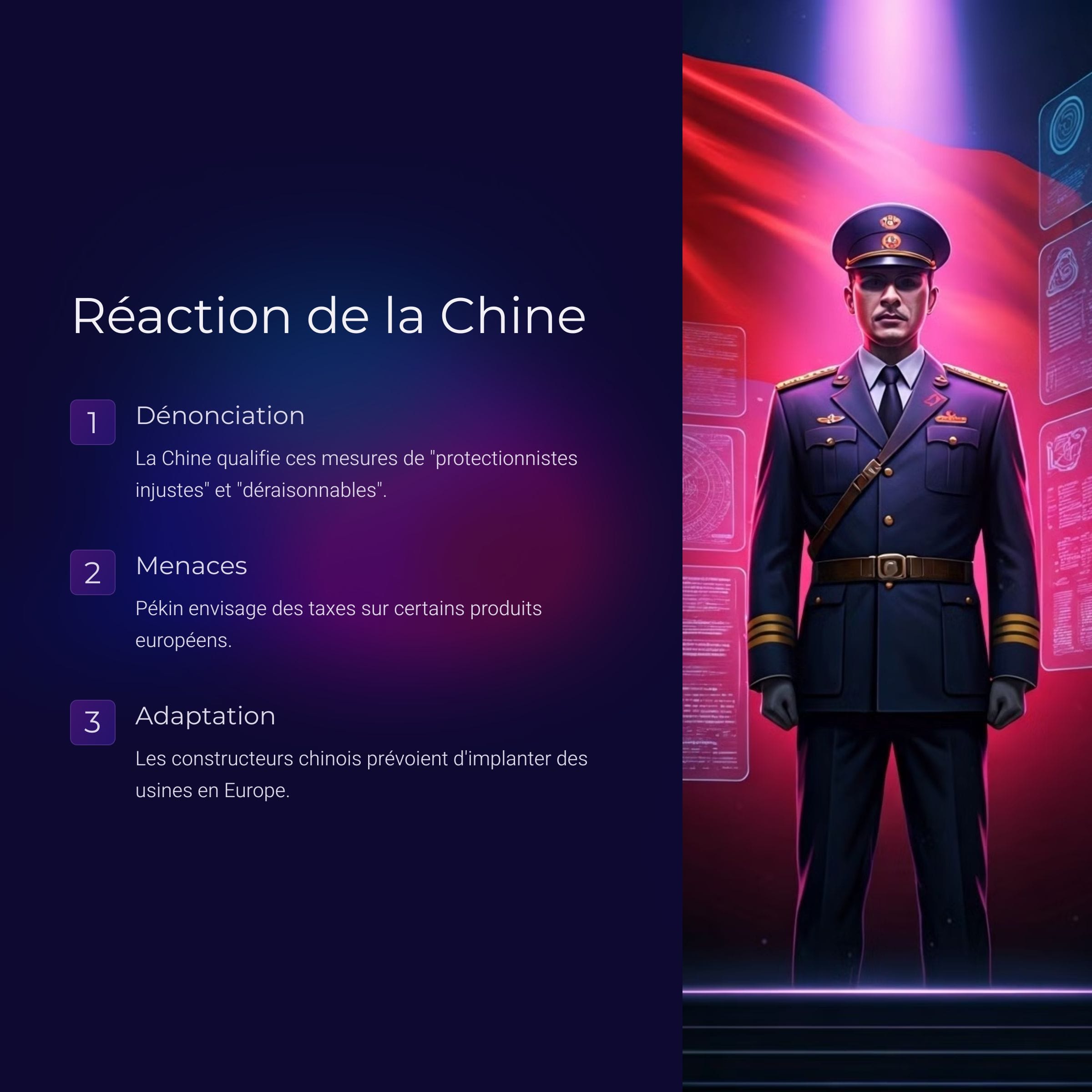 réaction de la chine face aux taxes européennes