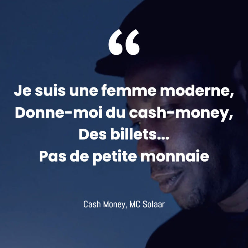 Cash Money, Mc Solaar