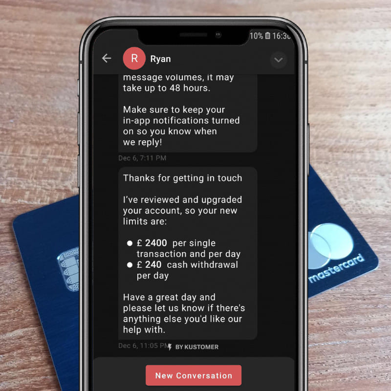 Support client Curve par chat