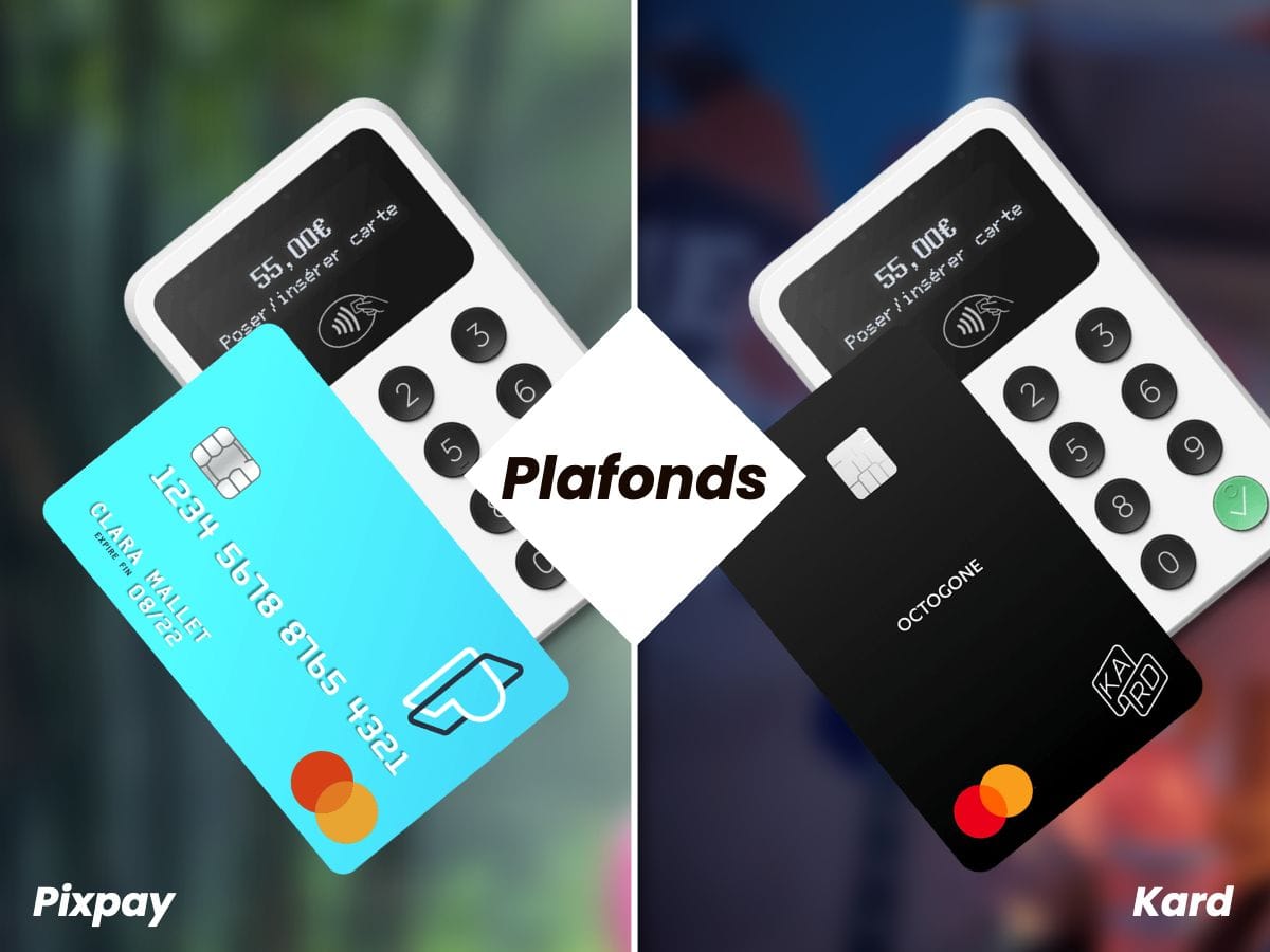 Plafonds des cartes bancaires Pixpay et Kard