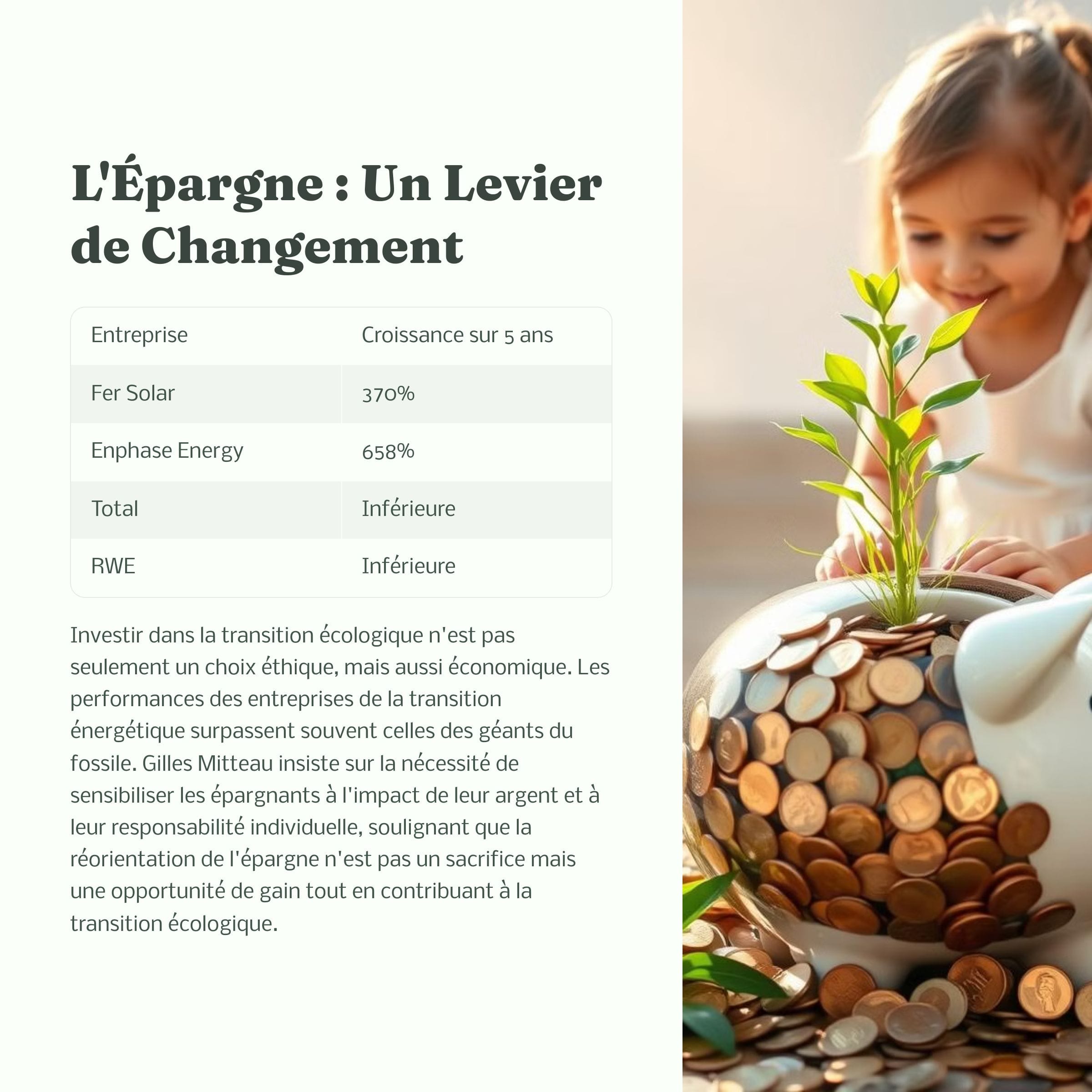 L'épargne comme levier de changement