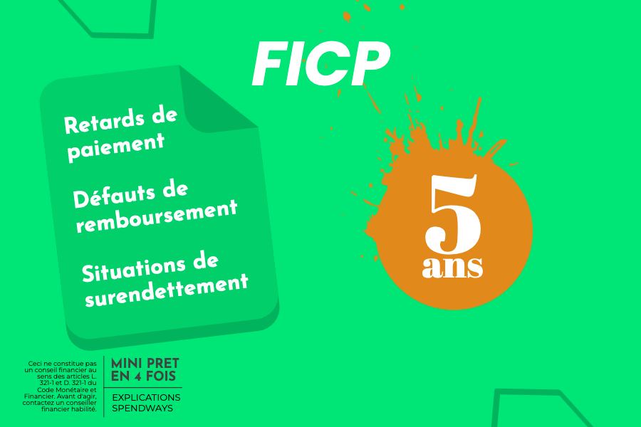 inscription au FICP et mini credit en 4 fois