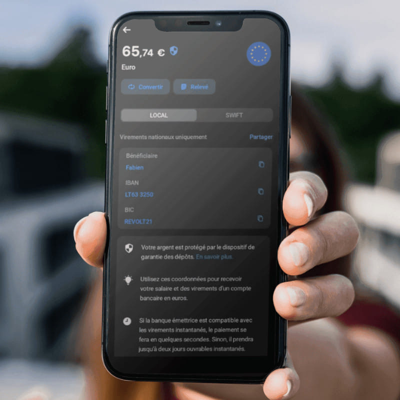 Compte Revolut en euros avec IBAN lituanien