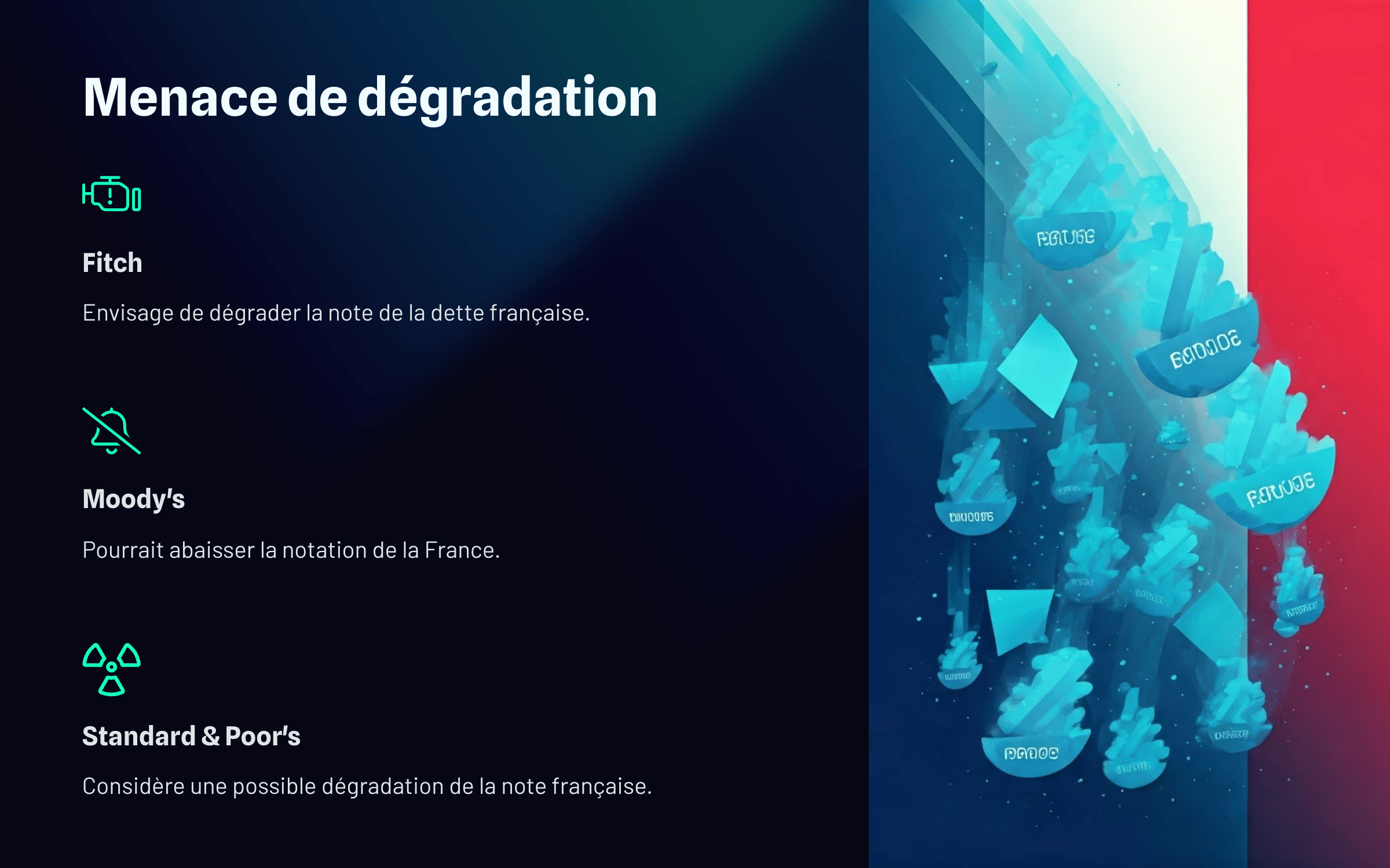 menace de dégradation de la note de la france