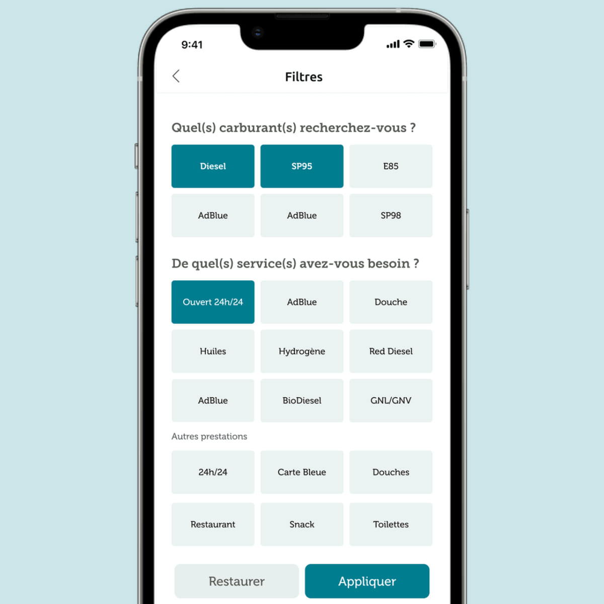 Application Carte Carburant Pro U