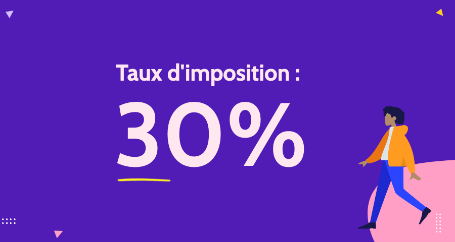 Taux d'imposition de 30% sur les plus-values de cession de valeurs mobilères