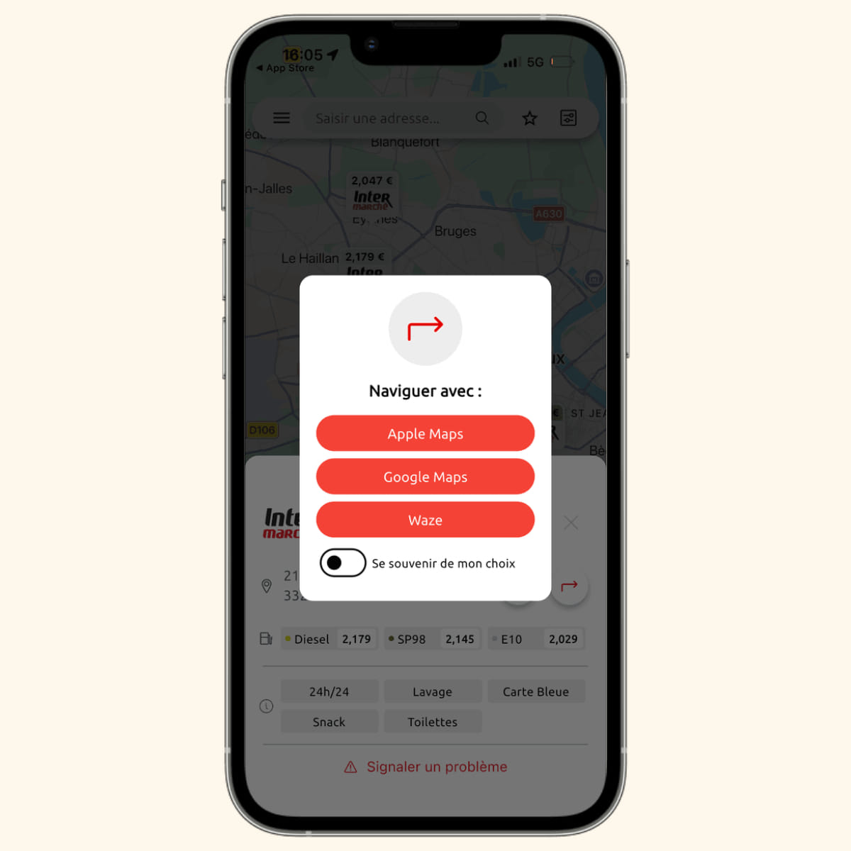 Application Carte Carburant Intermarche Station Navigation