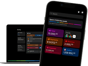 Banque pro bunq Business : application mobile et cartes bancaires